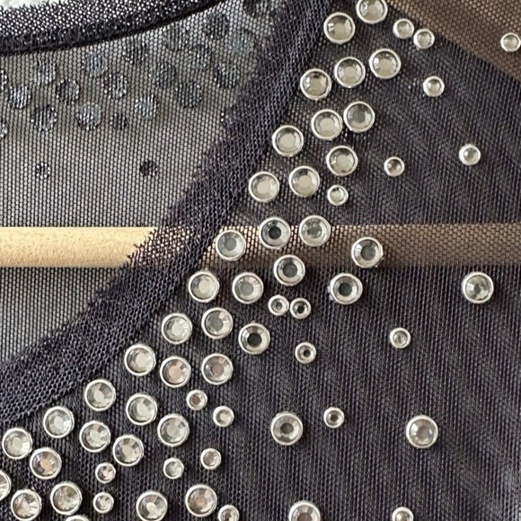 BCBGMAXAZRIA CAMIRA  Embellished COCKTAIL SLEEVELESS DRESS size XS - Picture 3 of 7